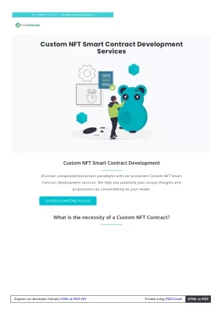 Streamlining Your Business with Custom NFT Smart Contract Development