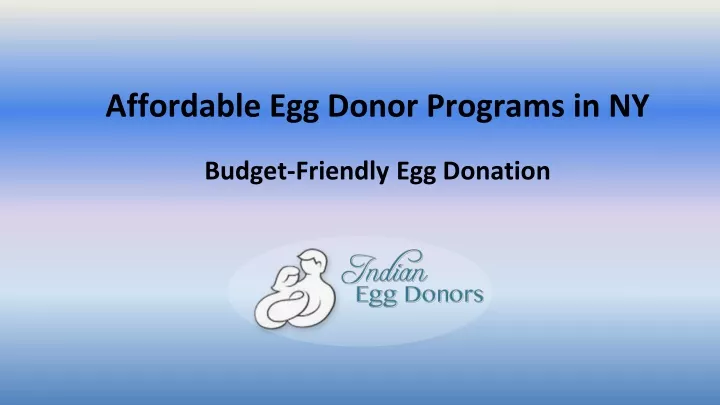 affordable egg donor programs in ny