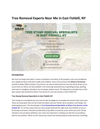 tree removal experts near me in east fishkill ny