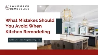 What Mistakes Should You Avoid When Kitchen Remodeling Beverly Hills