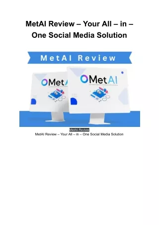 MetAI Review - Your All - in - One Social Media Solution