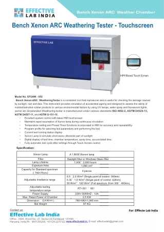 Xenon Arc Chamber