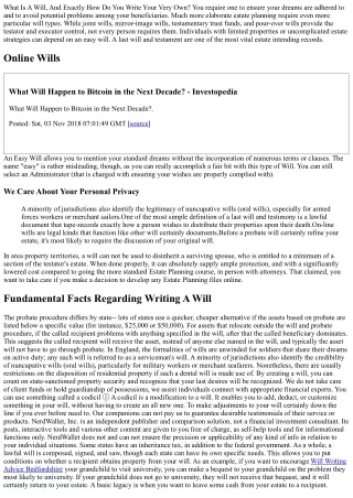 What Is A Will? Estate Preparation