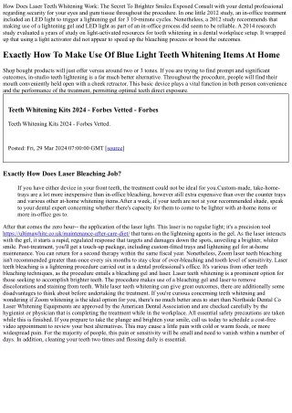 Laser Teeth Bleaching Vs Expert Teeth Whitening Trays