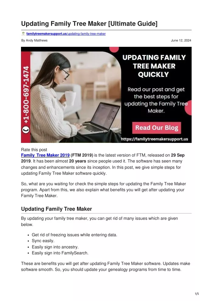 updating family tree maker ultimate guide