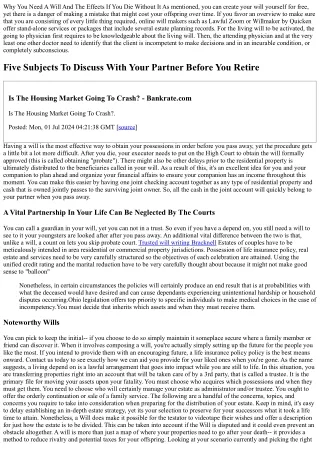 Why Theres Constantly A Correct Time To Make A Will