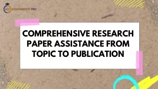 comprehensive research paper assistance from