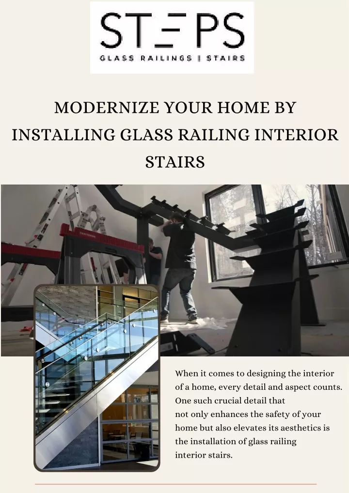 modernize your home by installing glass railing