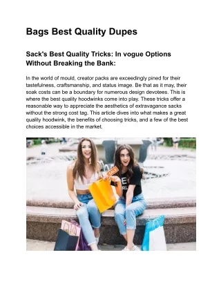bags best quality dupes