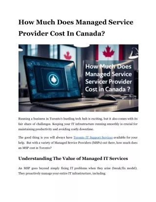 how much does managed service