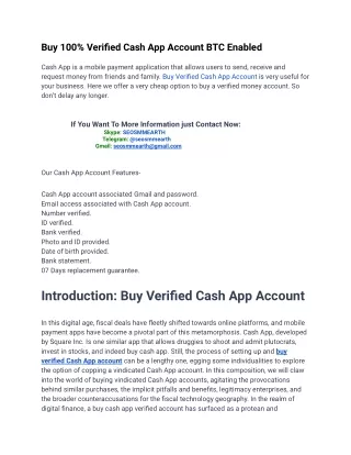 How to Buy Verified Cash App Account Fast in 2024