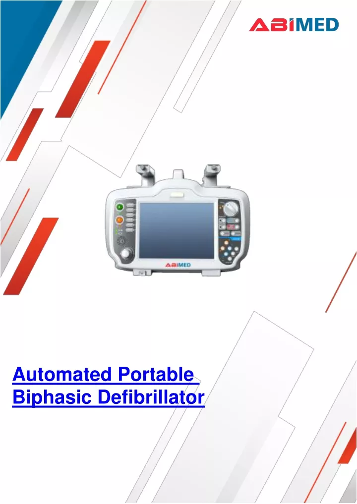 automated portable biphasic defibrillator