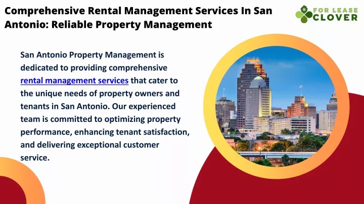 comprehensive rental management services