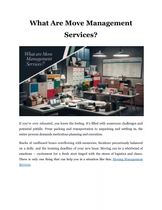 what are move management