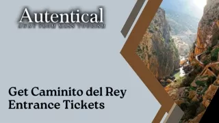 Get Caminito del Rey Entrance Tickets