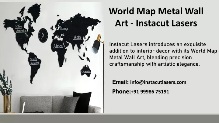 world map metal wall art instacut lasers