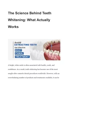 The Science Behind Teeth Whitening_ What Actually Works