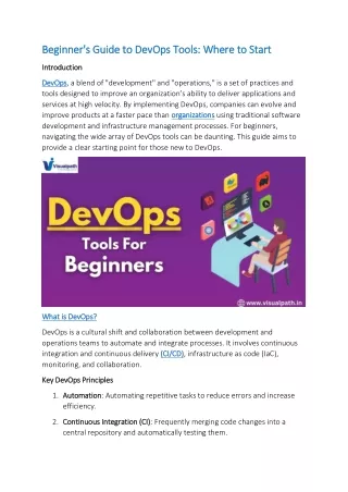 beginner s guide to devops tools where to start