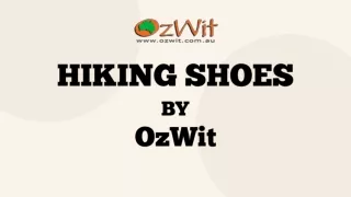 hiking shoes