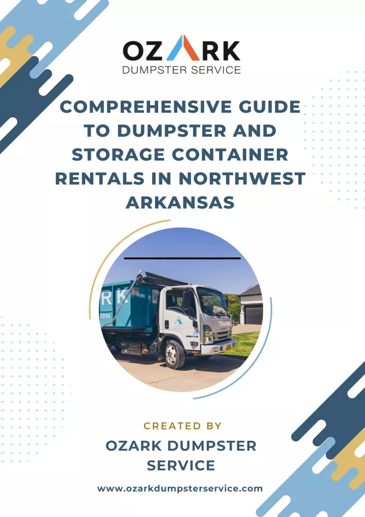 comprehensive guide to dumpster and storage