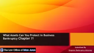 What Assets Can You Protect in Business Bankruptcy Chapter 7