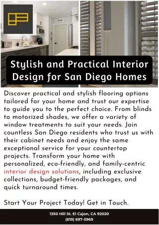 Stylish and Practical Interior Design for San Diego Homes