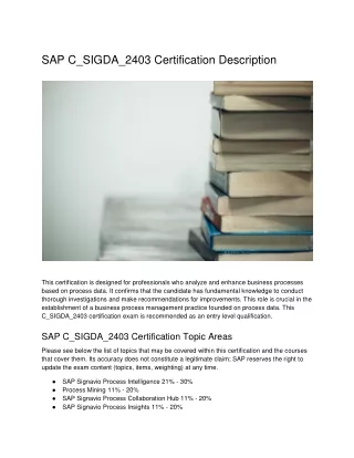 sap c sigda 2403 certification description