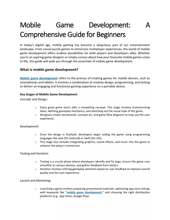 mobile mobile comprehensive guide for beginners