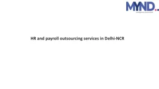 HR and payroll outsourcing services in Delhi-NCR