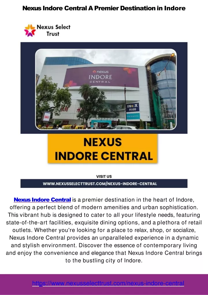 nexus indore central a premier destination