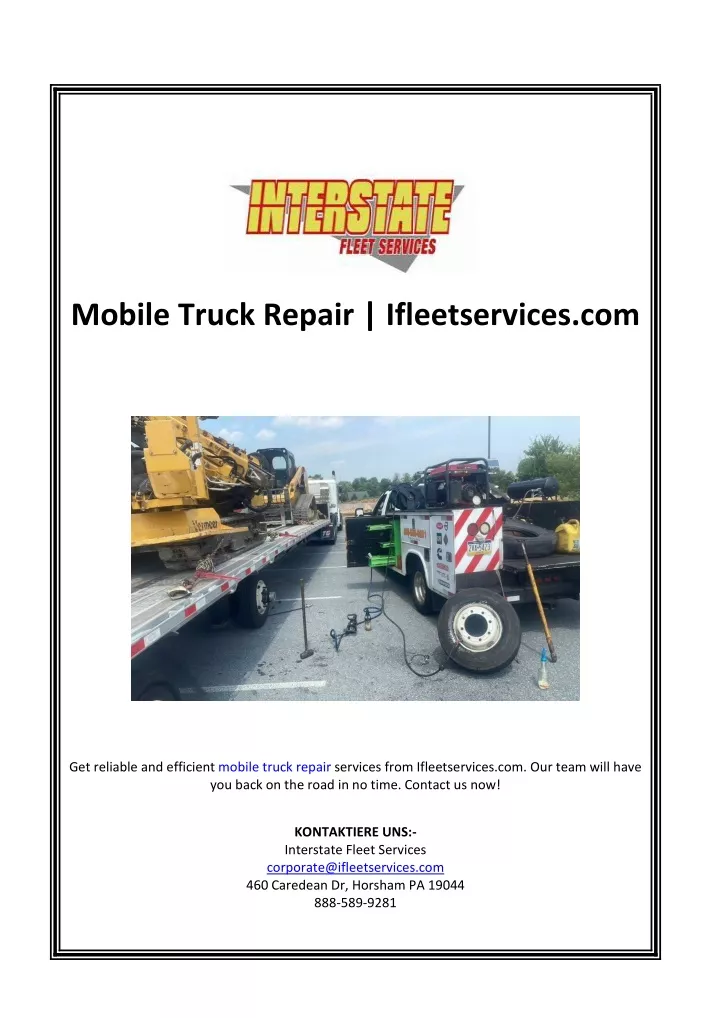 mobile truck repair ifleetservices com