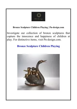 bronze sculpture children playing pn design com