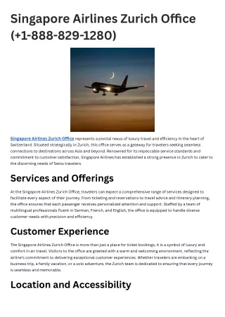 Singapore Airlines Zurich Office ( 1-888-829-1280) (1)