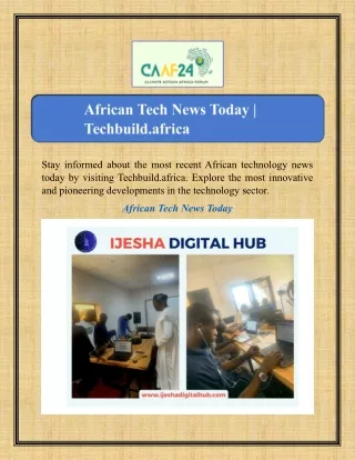 stay informed about the most recent african