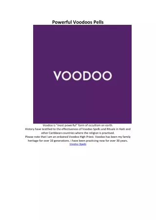 powerful voodoos pells