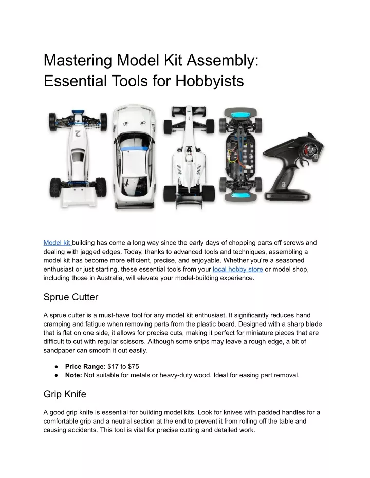 mastering model kit assembly essential tools