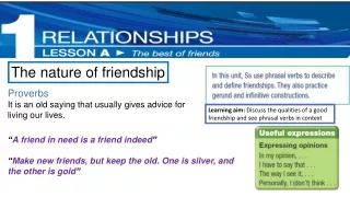 the nature of friendship