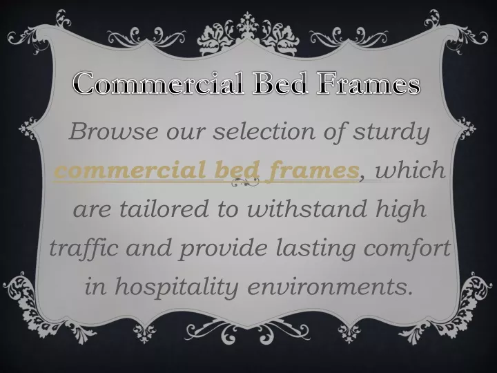 commercial bed frames