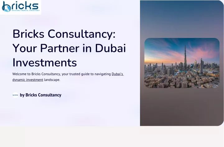 bricks consultancy your partner in dubai