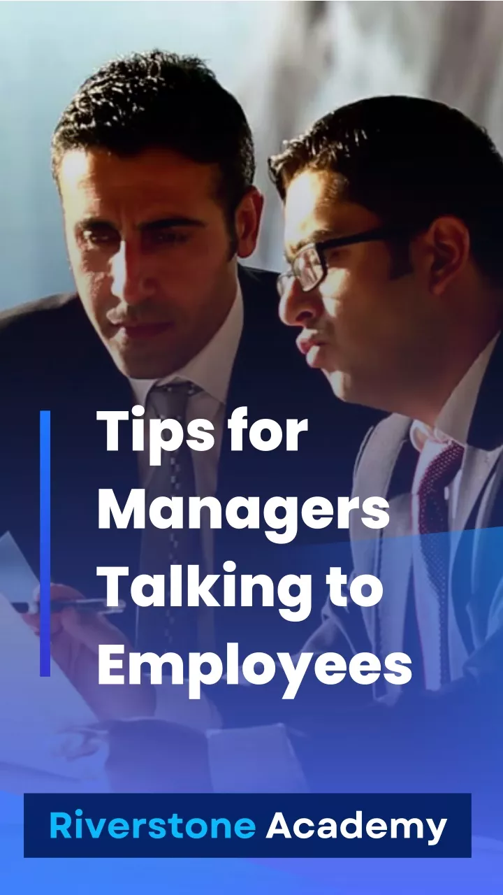 tips for managers talking to employees