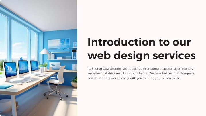 introduction to our web design services