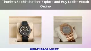 Timeless Sophistication_ Explore and Buy Ladies Watch Online.