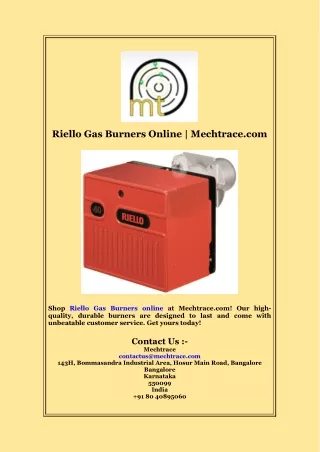 Riello Gas Burners Online  Mechtracecom