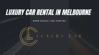 Hire Sports Car Melbourne