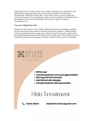 Best Skin Treatment in Chennai