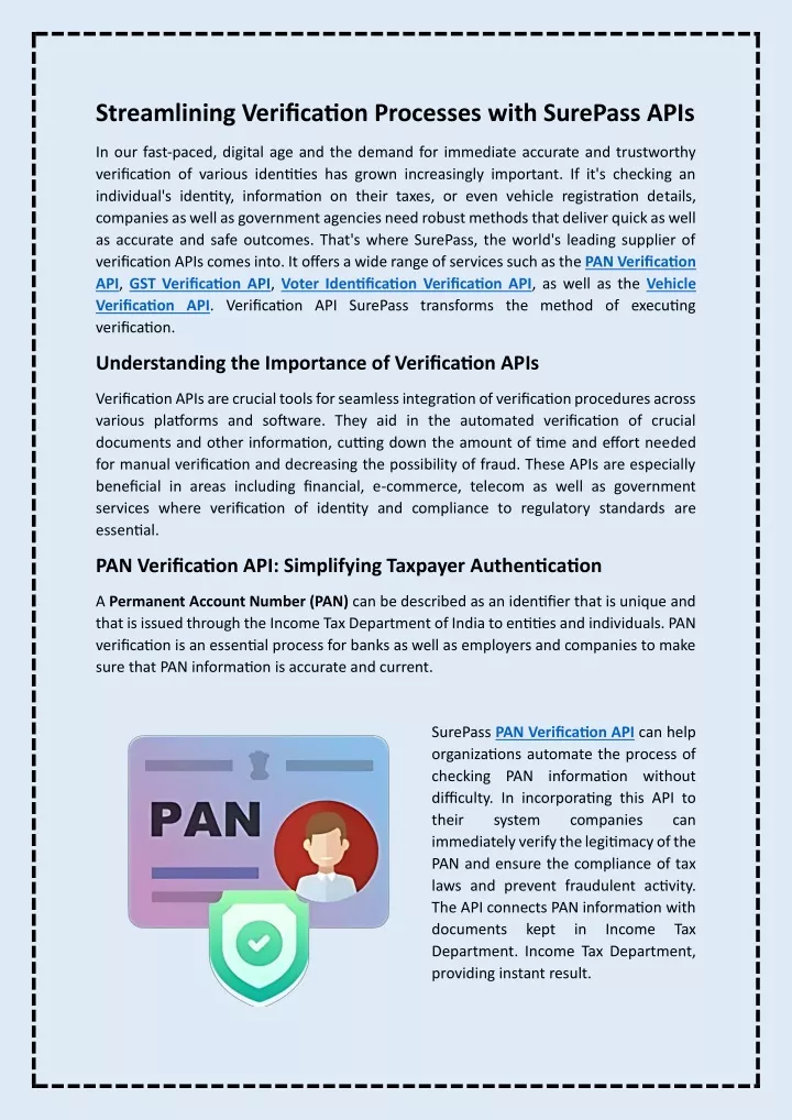 streamlining verification processes with surepass