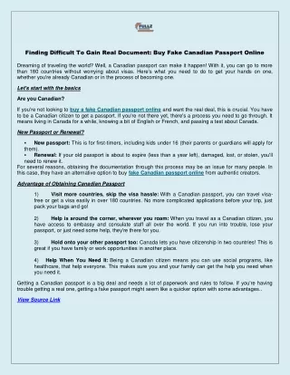 finding difficult to gain real document buy fake