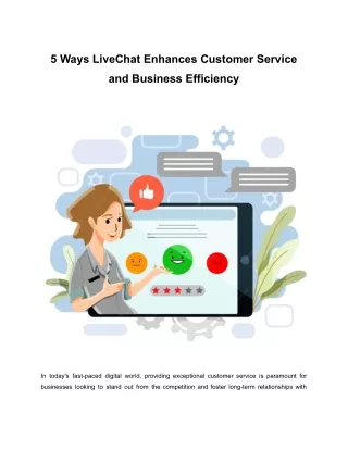 5 Ways LiveChat Enhances Customer Service and Business Efficiency.docx