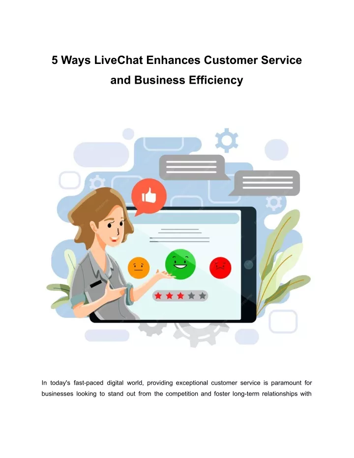 5 ways livechat enhances customer service