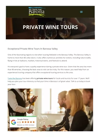 Private Wine Tours